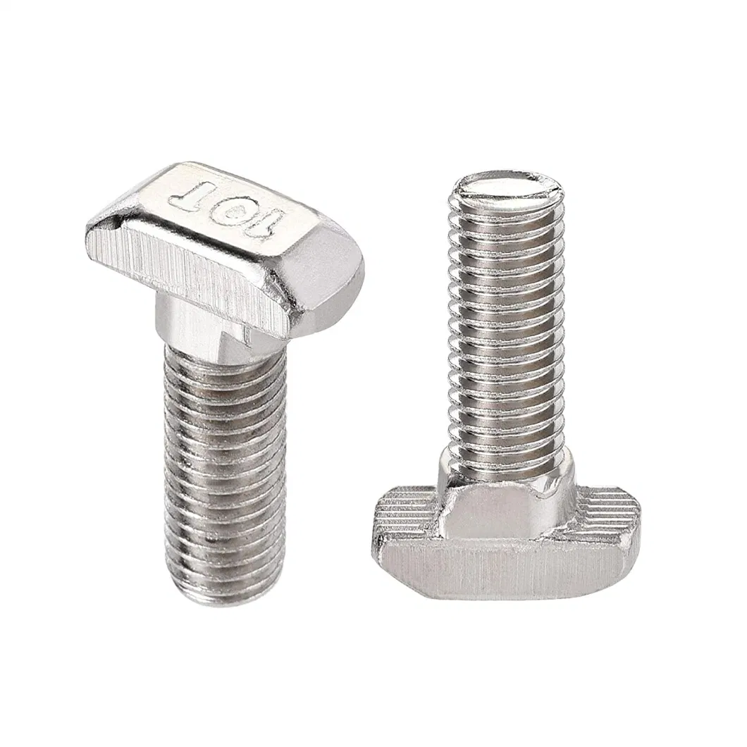 Custom T-Bolt Supplier Rhombus Rectangular Square Head T Shape T Bolt Screw M6